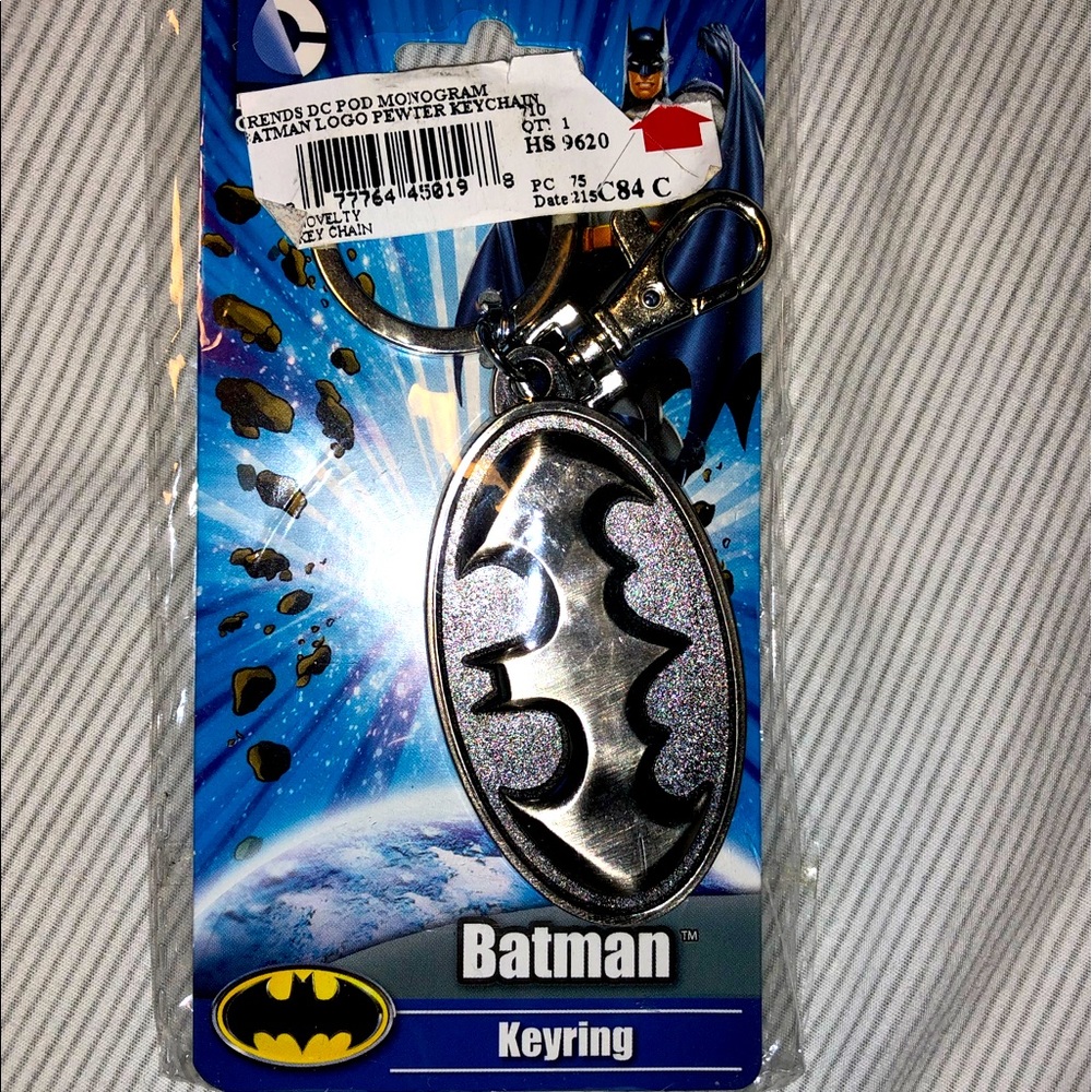 DC Comics BATMAN Key Ring, NWT, Heavy